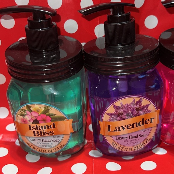 Pick 2 Mason Jar Luxury Hand Soap Bliss Lavender Lemonade Strawberry Watermelon - Picture 2 of 9